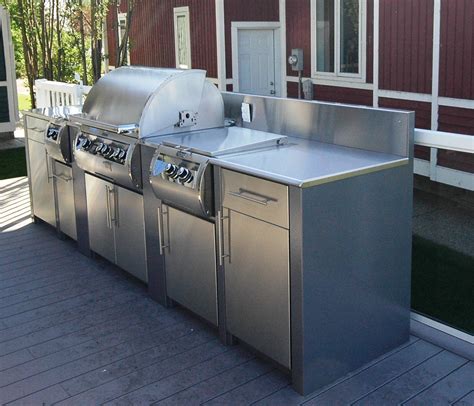 stainless steel cabinets outdoor grill houzz|stainless steel outdoor kitchen cupboards.